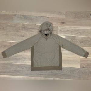 Vince, Large, Beige Neutral, Wool Cashmere Pullover Hoodie